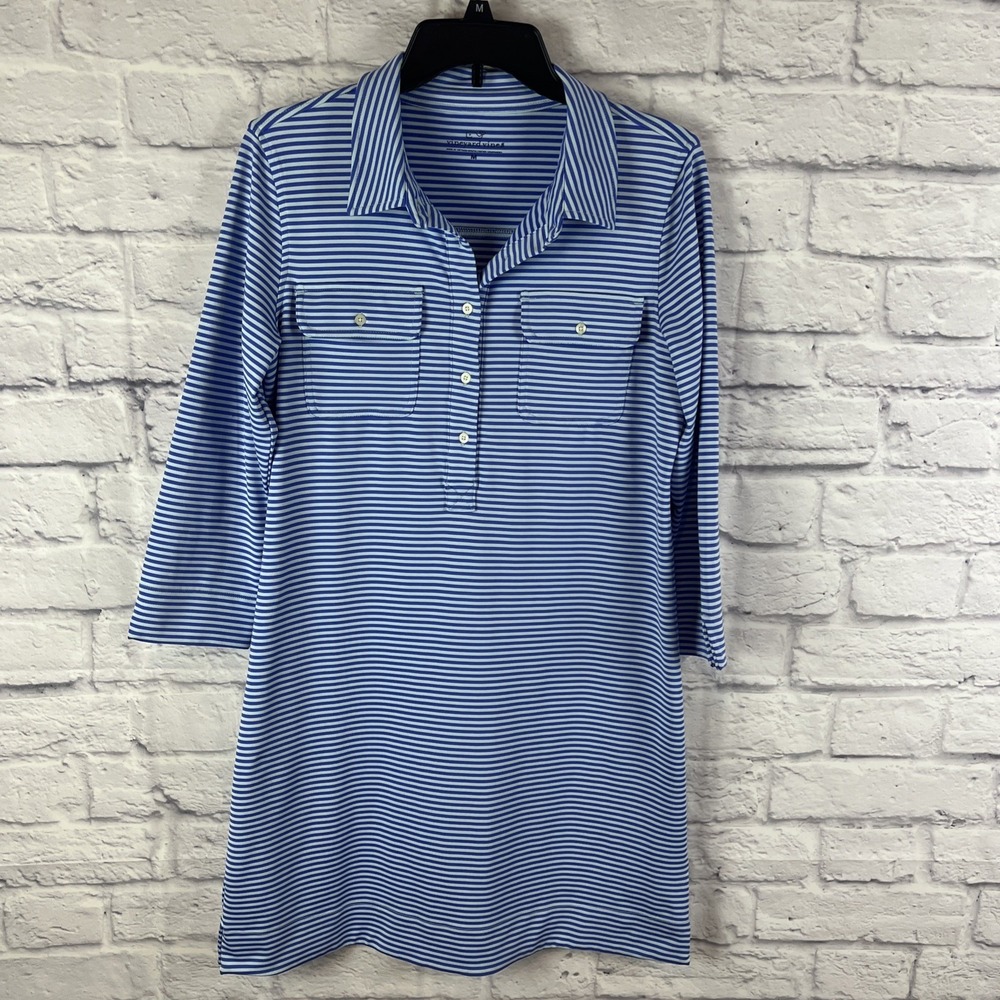 Sold. Vineyard Vines Blue Margo Coastal Casual Striped Performance